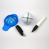 Golfball markør med penn